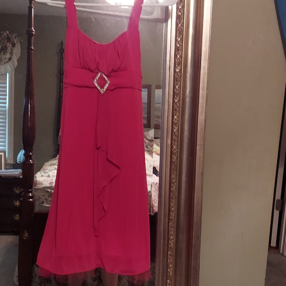 Hot pink girls dress size 10